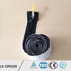 <span class=keywords><strong>Cremallera</strong></span> adhesiva LanKe personalizada de cadena larga con dientes de nailon negros sin bloqueo para barrera antipolvo y puerta con <span class=keywords><strong>cremallera</strong></span> - Product Image 3