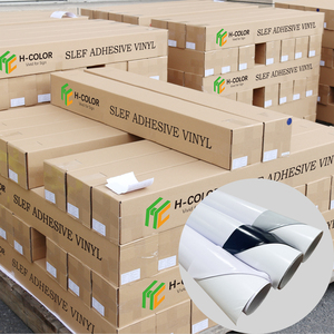 Vente en gros de stickers en vinyle PVC autocollants amovibles blancs de 1,27 m * 50 m, surface brillante, pour la décoration de la piste de <span class=keywords><strong>danse</strong></span> de mariage, matériau pour affiche - Product Image 1