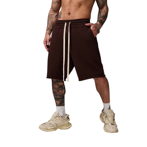 Pantalones Cortos Deportivos Casuales de Algodón para Hombre, Pantalones Cortos de Algodón y Poliéster Gruesos, Tallas S a 3XL - Product Image 1