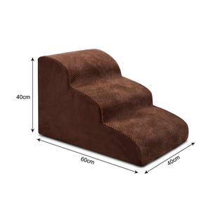 Three-Step Stepper Pet Ramp Stairs for <b>Bed</b>-Polyester Material - Product Image 3
