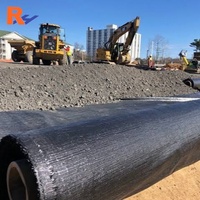 Géotextile tissé en PP noir haute résistance pour la séparation et la filtration, tissu géotextile tissé pour les projets d'ingénierie civile
