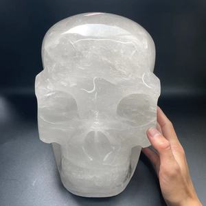 Bán Buôn Kích Thước Lớn Thạch Anh Đá Tự Nhiên Rõ Ràng Thạch Anh Pha Lê Hộp Sọ Để Trang Trí - Product Image 1