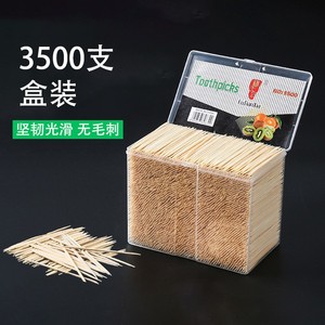Bamboo Toothpicks 7cm Disposable Double-Ended For Fruit And Snacks 3500 Pieces Per Box - Product Image 5