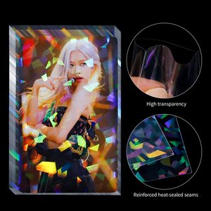 Vente en gros 58x98mm Holographique Premium Penny Photocard Manches Kpop <span class=keywords><strong>Corn</strong></span> Transparent Porte-Carte Fit Pour Idol Kpop Cartes - Product Image 3