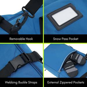 Free sample Ski Hydration <b>Backpack</b>, 30L Snowboard Travel Bag 900D Polyester Water-resistant <b>Backpack</b> for Skiing Boot <b>Backpack</b> - Product Image 3