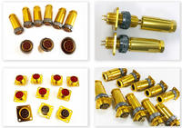 PC-19TB Series Circular Connector Russian Standard Multi Pin Aluminum Alloy Brass Gold Plated High Temperature Threaded Coupling