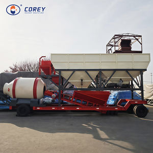 Centrale à béton mobile électrique personnalisable Corey YHZM 750 avec silo de malaxage et station de dosage automatique sur site - Product Image 3