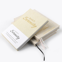 Carnet de notes personnalisé en tissu de lin pour la gratitude, le planning et la planification