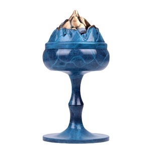 Brûleur d'encens en cuivre émaillé Tongpu Craftsman, style zen classique chinois pour la maison - Product Image 5