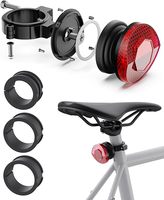 Support de selle de vélo Singsun antivol et étanche noir pour AirTag, support réflecteur pour traceur GPS Apple AirTag, VTT