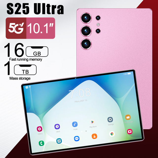 New Arrival S25 Tablets Camera Business Android 15.0 Tablet PC with Dual Sim Cards