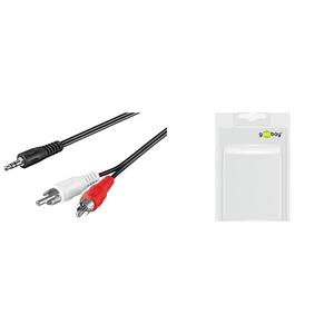 Audio Adapterkabel Aux, <span class=keywords><strong>3</strong></span>,5 Mm Klinke Zu Stereo Cinch-Stecker 0,5 <span class=keywords><strong>M</strong></span> (931927359) - Product Image 1