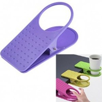 Porte-gobelet à clipser en plastique PP, design moderne pour table, bureau, côté de table, pour verre à eau, bouteille de bière, boisson, soda, tasse à café