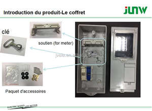 صندوق توزيع أحادي الطور من البولي كربونات SMC مع العرض - Product Image 5