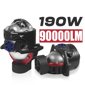 Piezas cuadradas para automóviles modificadas para automóviles Par de faros delanteros para automóviles Producto Tres disparos directos Lente de proyector Led de 3 pulgadas - Product Image 1