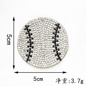 Parches de Diamantes de Imitación de 5CM al por Mayor para Camisetas Deportivas, Apliques de Cristal Termoadhesivos, Parches de Voleibol - Product Image 5