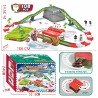 Cadeau de Noël tendance : Jouet de train éducatif à assembler soi-même avec circuit, ensemble de train électrique en gros, piste de train pour enfants