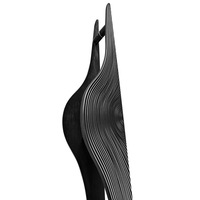 Poignée de porte en verre de luxe avec logo personnalisé pour hôtels et villas, style chinois moderne, grande bande, en acier durable, pour surfaces en bois