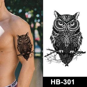 批发一次性新型颜色水性临时猫头鹰纹身手臂 - Product Image 5