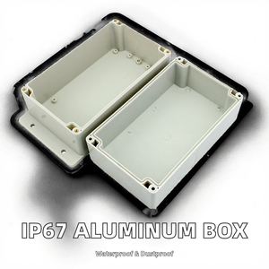 Scatola di Distribuzione Elettrica in Alluminio Pressofuso IP67 Antipolvere e Impermeabile con Fori Personalizzati - Product Image 2