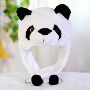 Bonnet décoratif <span class=keywords><strong>en</strong></span> fausse fourrure de dessin animé pour parents et enfants, couvre-chef <span class=keywords><strong>en</strong></span> peluche, chapeau anti-froid <span class=keywords><strong>en</strong></span> forme d'animal - Product Image 5