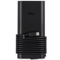 Adaptateur d'alimentation pour ordinateur portable USB-C GaN 165W pour Dell avec port USB-C, cordon d'alimentation US/UK/EU pour Dell