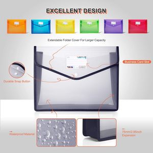 Chất lượng cao giá rẻ <span class=keywords><strong>A4</strong></span> Ví văn phòng tập tin thư mục rõ ràng Poly phong bì tài liệu thư mục - Product Image 3