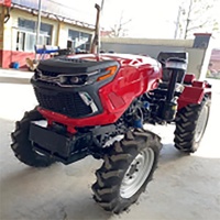 Équipement agricole petits tracteurs de tondeuse à gazon diesel 4x4, tracteur à roues 16 cv, tracteurs sous-compacts