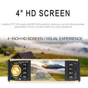 TOPSOURCE-Autoradio de 4.1 pouces, lecteur MP3, USB, FM, BT, modèle <span class=keywords><strong>MP4</strong></span>, certifié CE, commande au volant stéréo, garantie 1 an - Product Image 3