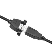 Câble d'extension USB 2.0 mâle vers femelle avec trou de fixation par vis pour outil de diagnostic automobile