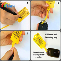 Étiquettes personnalisées imprimées pour clés de voiture, étiquettes volantes pour vêtements et chaussures, étiquettes à cordon scellé, étiquettes inscriptibles, étiquettes pour clés de voiture en stock