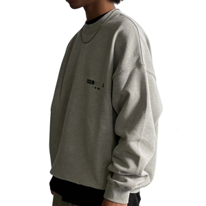 <span class=keywords><strong>Sweat</strong></span>-shirt Fear pour homme C1564, pull imprimé de créateur de mode, col rond, coupe ample, style sportif simple, vente en gros - Product Image 2