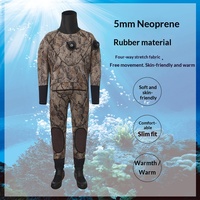 Combinaison de plongée sèche 5 mm à double valve, entièrement étanche, avec éponge de compression CR, pour adulte, hiver et automne, fermeture éclair étanche KBM, importée