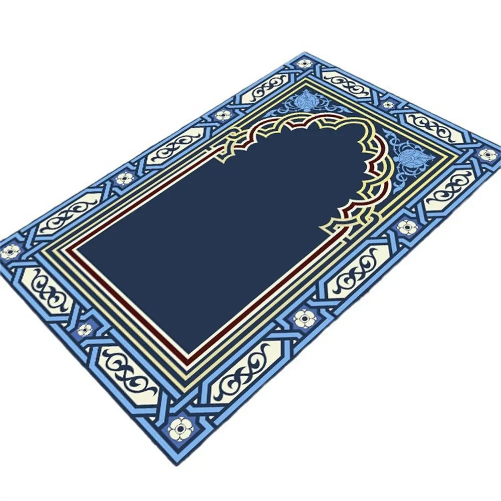Дешевая оптовая цена для мусульманской печати, Лидер продаж, качественный тисненый коврик для молитвы для детей и взрослых