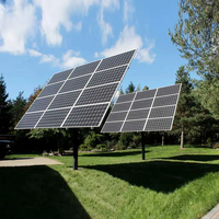 Traqueur solaire à double axe 4kw système de suivi du capteur de mouvement solaire à énergie solaire pour panneau solaire