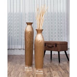 Florero de madera con Mango de piso alto - Product Image 2