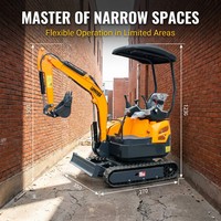 Pengiriman Gratis CE EPA Mini Crawler Compact Excavator Digger Alat Berat Konstruksi Pertanian Excavator Mini 2 Ton
