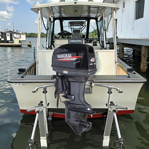 Moteur hors-bord 2 temps 40 CV de haute qualité avec arbre long pour petits bateaux de pêche en rivière - Product Image 1