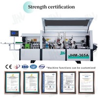 Machine à chants automatique avancée JHM 365 avec coupeur pneumatique pour la fabrication de meubles, chants de bois, chants de PVC