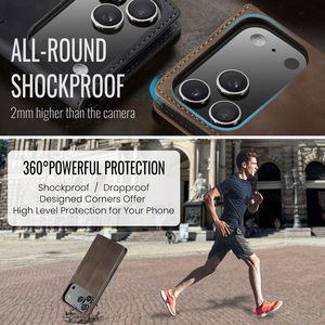 CaseMe lật <span class=keywords><strong>Wallet</strong></span> trường hợp đối với <span class=keywords><strong>iPhone</strong></span> 17 Pro Max không khí 16 15 Pro 14 cộng với 13 12 11 XS Max XR x 7 8 cộng với chân đế PU <span class=keywords><strong>Leather</strong></span> trường hợp - Product Image 6