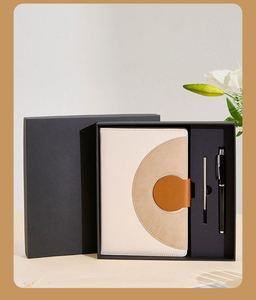 2025 ensemble de cadeau promotionnel personnalisé de journal laitier de cahier d'affaires A5 à couverture rigide en cuir PU avec logo - Product Image 2