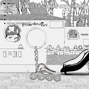 Colgante creativo de patín de hielo, coleccionables personalizados Hot Toys para llavero impreso a medida de doble cara - Product Image 2