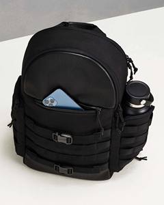 Factory Custom Tactical Style Oxford Genuine Vegan <b>Leather</b> Laptop <b>Backpacks</b> for <b>Men</b> - Product Image 6