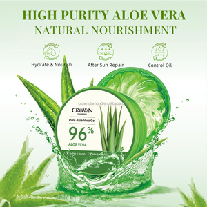 <span class=keywords><strong>Crema</strong></span> facial de <span class=keywords><strong>Gel</strong></span> de <span class=keywords><strong>Aloe</strong></span> <span class=keywords><strong>Vera</strong></span> puro 96% OEM Etiqueta Privada reparación hidratante calmante natural - Product Image 3
