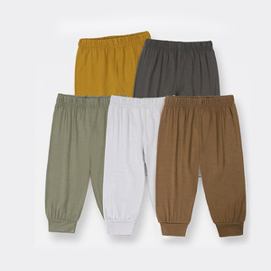 Pantalones de Fibra de Bambú Unisex, Suaves, Largos, Refrescantes, Anti-Mosquitos, de Color Sólido, Informales, para Niños - Product Image 2