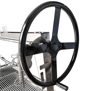 Argie <span class=keywords><strong>Grilz</strong></span> Santa Maria Style BBQ Grill Parrilla Style avec système rotatif Chariot pliant sans fumée pour le camping Carburant au charbon de bois - Product Image 5