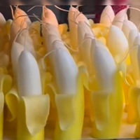 Benutzer definierte Frucht Soja Wachs Aroma therapie Bananen kerze Weihnachts geschenk für Weihnachten Geburtstag Andere Anlässe Paraffin Wachs Säulen form