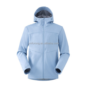 Couple's Winter Softshell <strong>Canvas</strong> <strong>Jacket</strong> <strong>Men</strong> Women Stand Zipper Front Warm Reversible Hooded Single-Layer Hiking Mountaineering - Product Image 2