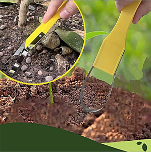 Herramienta de Jardinería Ligera de Acero Inoxidable, Azada Desherbadora con Mango de Plástico, Herramienta Manual para Jardín y Patio - Product Image 5