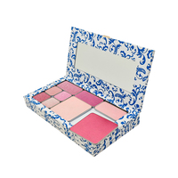 Palette de maquillage vide en métal recyclable avec inserts coulissants, étui de rangement cosmétique en fer blanc pour parfum, fard à paupières, blush et poudre